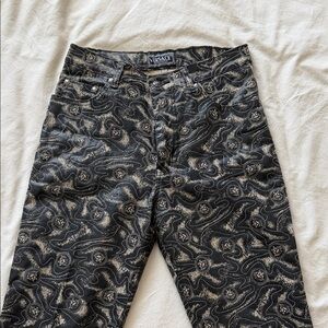 Versace Black and Silver Patterned Slim Jeans
Premium Denim